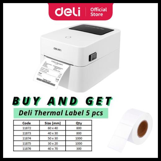Jual Deli Thermal Printers Mesin Pencetak Kertas Thermal Dl740Cs Shopee Indonesia