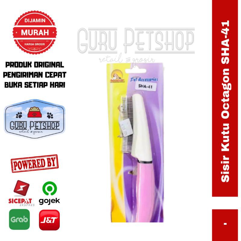 Sisir Kutu Octagon SHA-41 / Octagon Flea Comb SHA 41 / Sisir Kutu Anjing Kucing