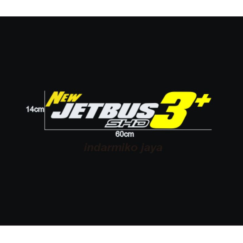 stiker cutting jetbus 3