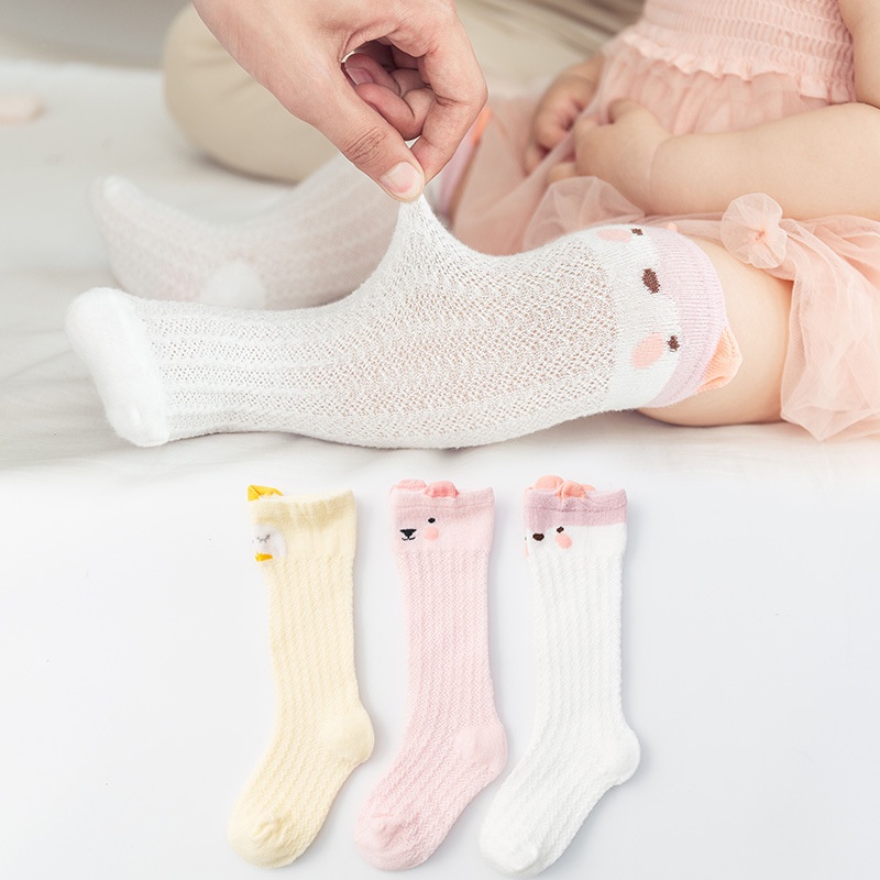 ZBH Kaos Kaki Bayi Panjang Karakter Hewan 6474 Kaos Kaki Anak Perempuan Laki Laki Motif Animal Lucu Bahan Jaring Baby Socks Kids Cute Unik Anti Slip Murah Import