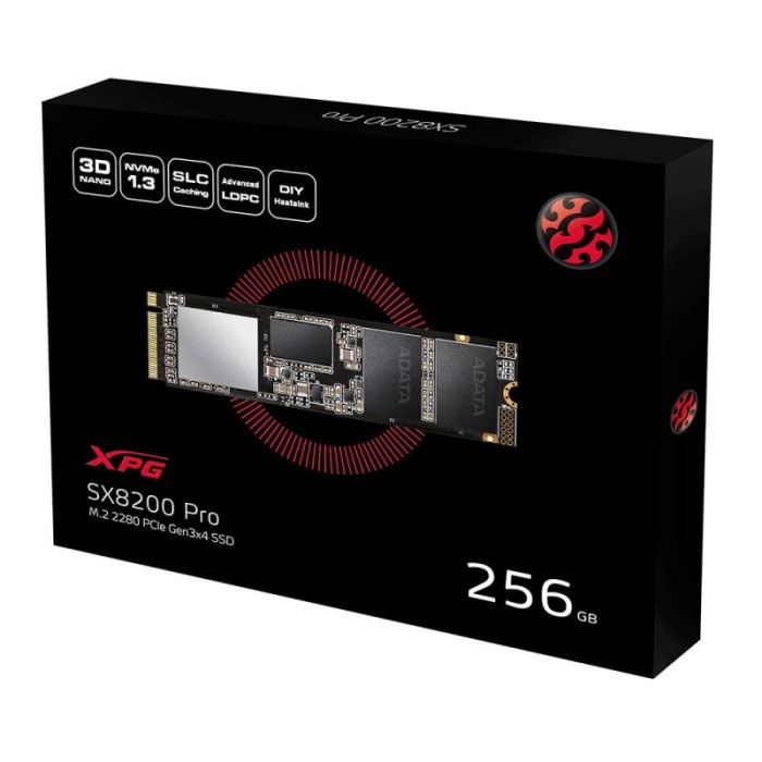 SSD NVMe M2 PCIe SSD XPG ADATA SX8200 PRO 256GB M.2 PCIe SX8200PRO