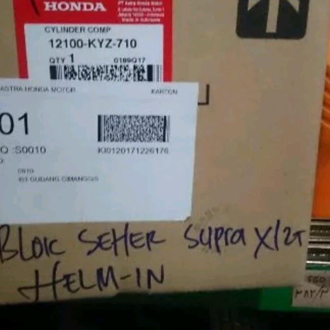 Ori Blok Seher Block Mesin Silinder Honda Supra X 125 Fi F1 Injeksi