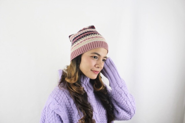 Topi Kupluk Motif Tribal Hat Beanie