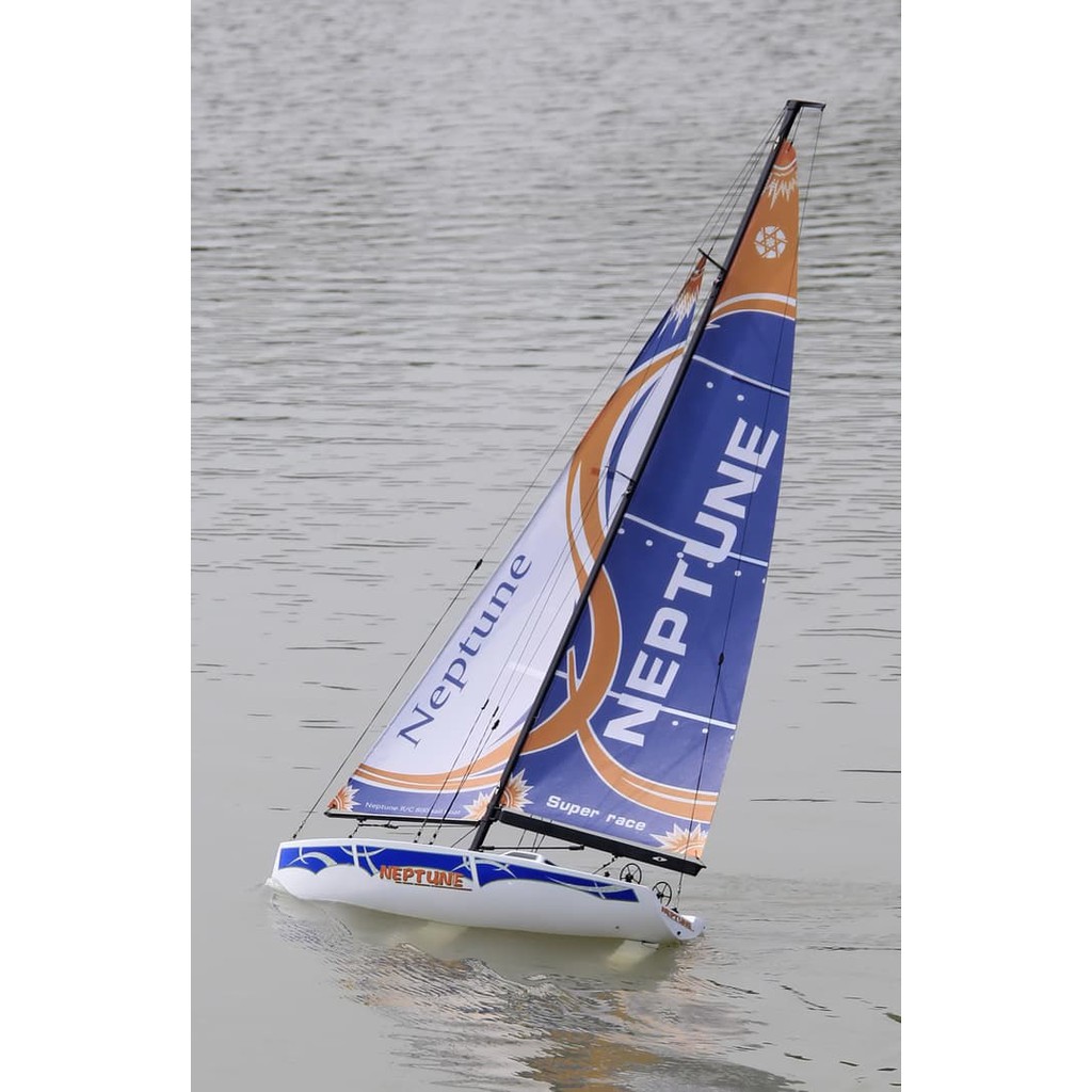 Sail boat perahu layar remote Neptune 1520mm sailing Kapal Layar RC