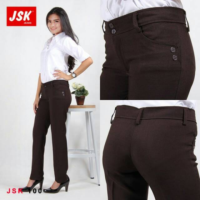 Celana Panjang Kantor Bahan Grasela Import Korea Wanita Modis Trendy Fashionable Original Product