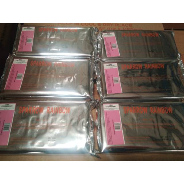 

Sparrow rainbow pink strawbery 250 gr