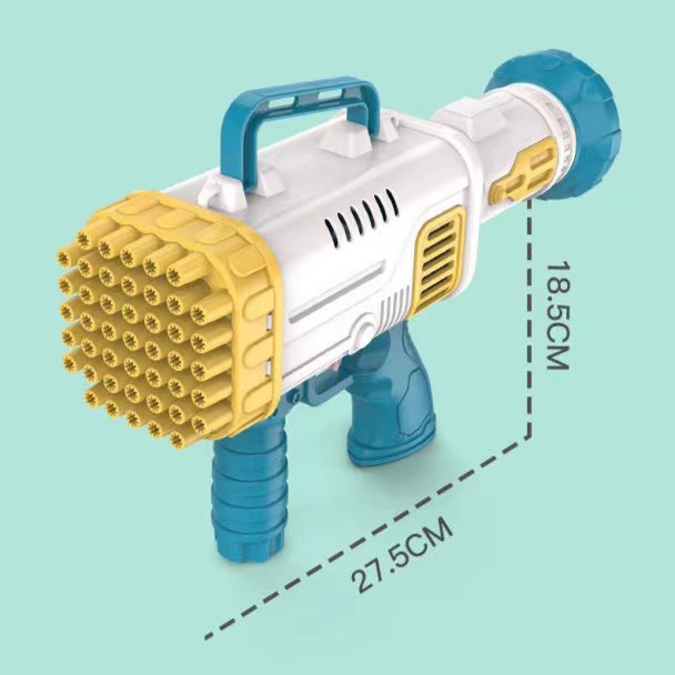 [Jualsemua18](BX668-9)45 Lubang Bubble Gun / Pistol Bubble Gelembung Jumbo / Mainan Tembak Gelembung Busa Besar / Mainan Anak