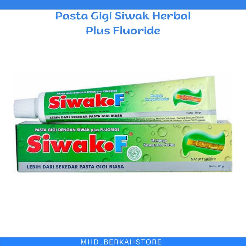 Pasta Gigi Siwak-F plus flouride 120 gr herbal