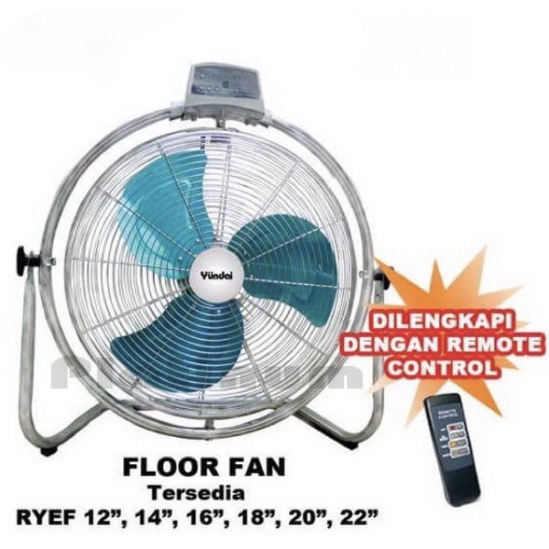 KIPAS ANGIN YUNDAI / FLOORFAN FLOOR FAN YUNDAI 14 16 18 20 INCH