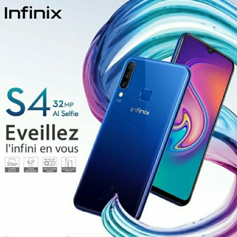 Hp Smartphone Infinix S4 Ram 2/32 GB Original Segel Garansi Resmi Murah