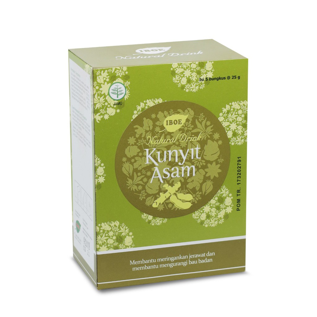 

Jamu IBOE - 1 Box IBOE Natural Drink Kunyit Asam 5 sachet