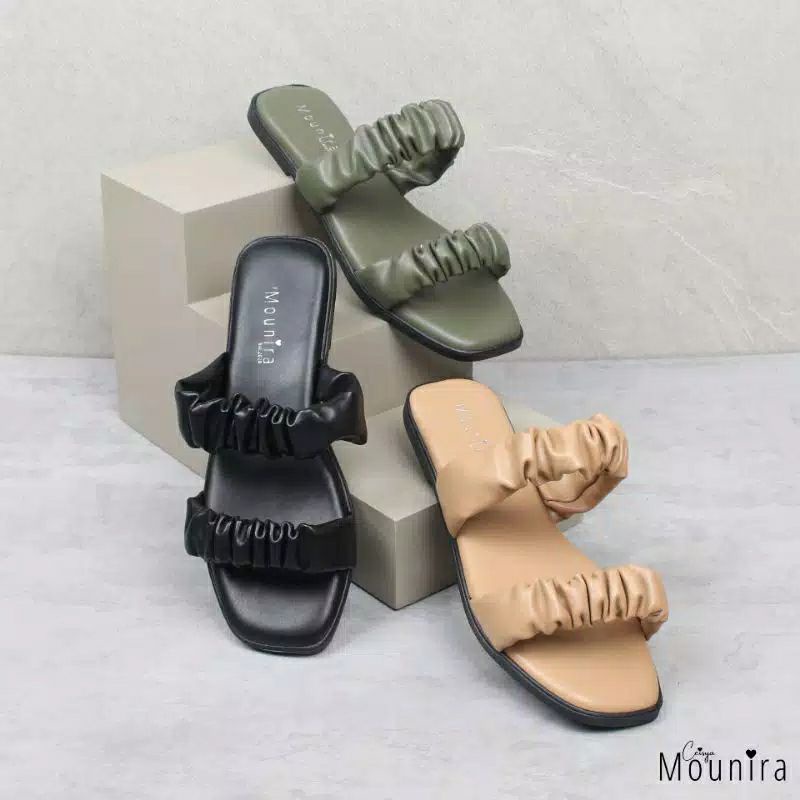 Flat Sendal by Ceisya Mounira Sendal termurah, Sendal Wanita terlaris