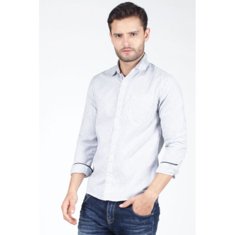 Bombboogie Original Therion Navy White Shirt Slimfit