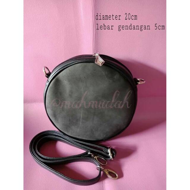 Inner tas bulat 20cm | handle panjang 2cm
