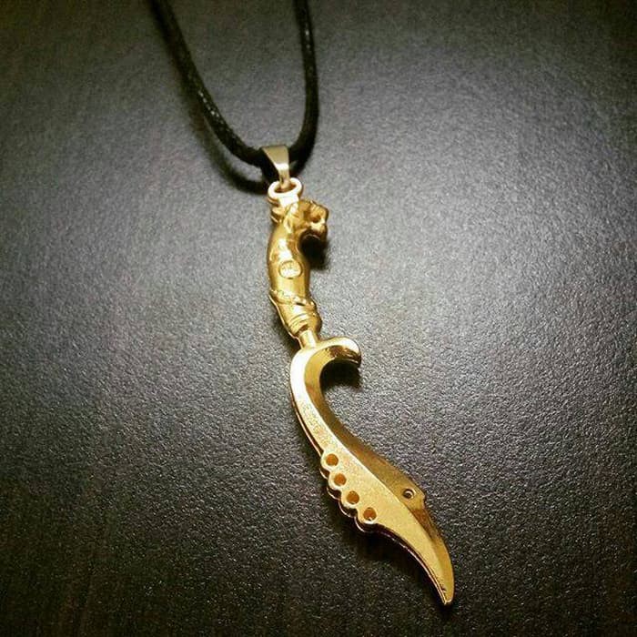 Kalung Kujang Emas Pria / Wanita premium Quality 10675.