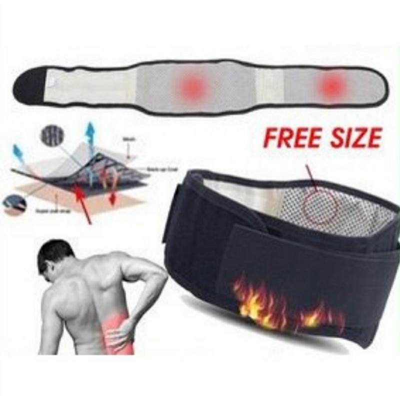 Korset Sabuk Terapi Pemanas Pelangsing Perut Pinggang Tourmaline