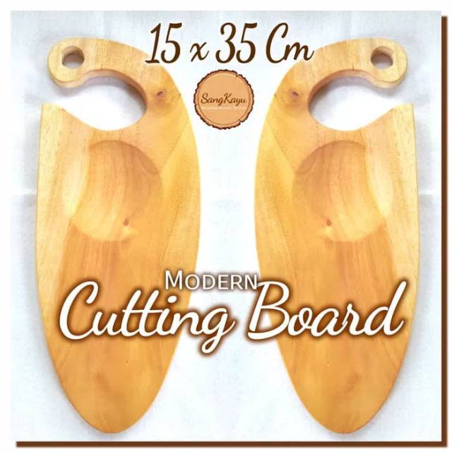 Modern Cutting Board 15x35Cm Talenan kayu unik alami modern rustic 04