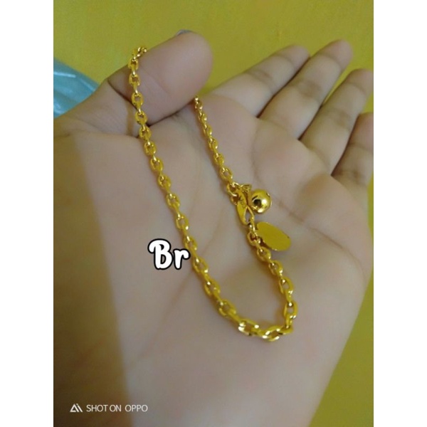 gelang nori mini medanan lapis emas24k imitasi