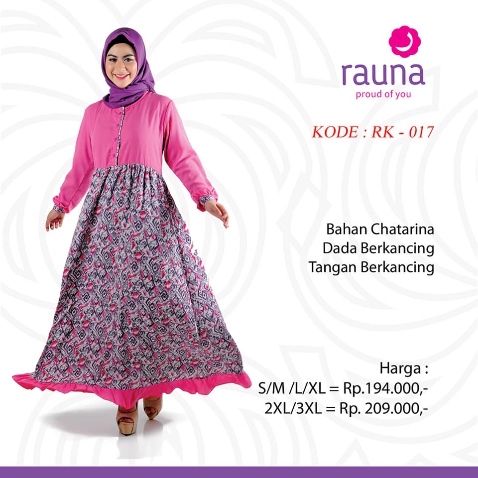 DRESS MUSLIM RAUNA / RK - 17 / FASHION MUSLIM