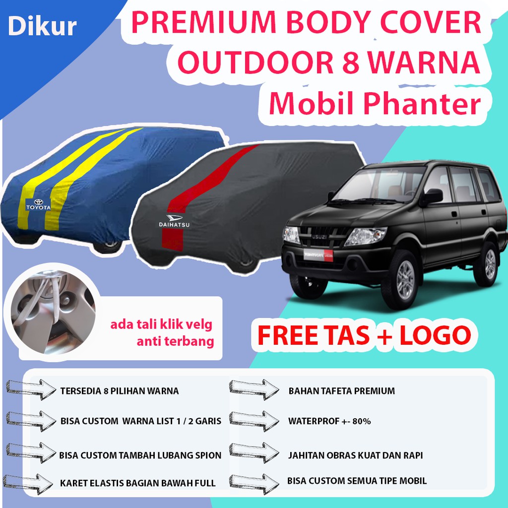 Cover Body Mobil PANTHER Sarung Mobil Warna PANTHER Selimut Mobil PANTHER Cover Premium PANTHER