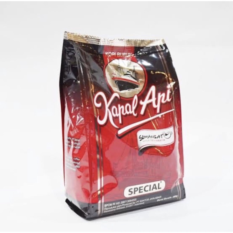 Kopi kapal api bubuk 380gr tanpa gula