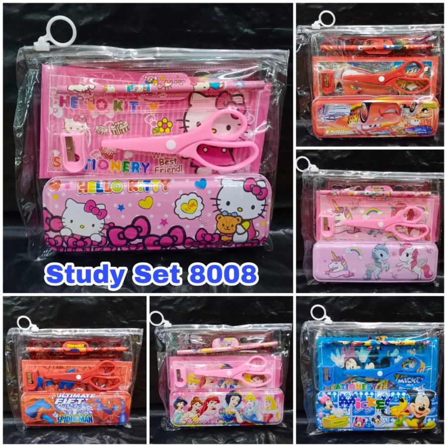 

BAYI LOECOE SET SEKOLAH Tempat Pensil Karakter Study Set Mix Kotak Pensil Set Alat Tulis 2