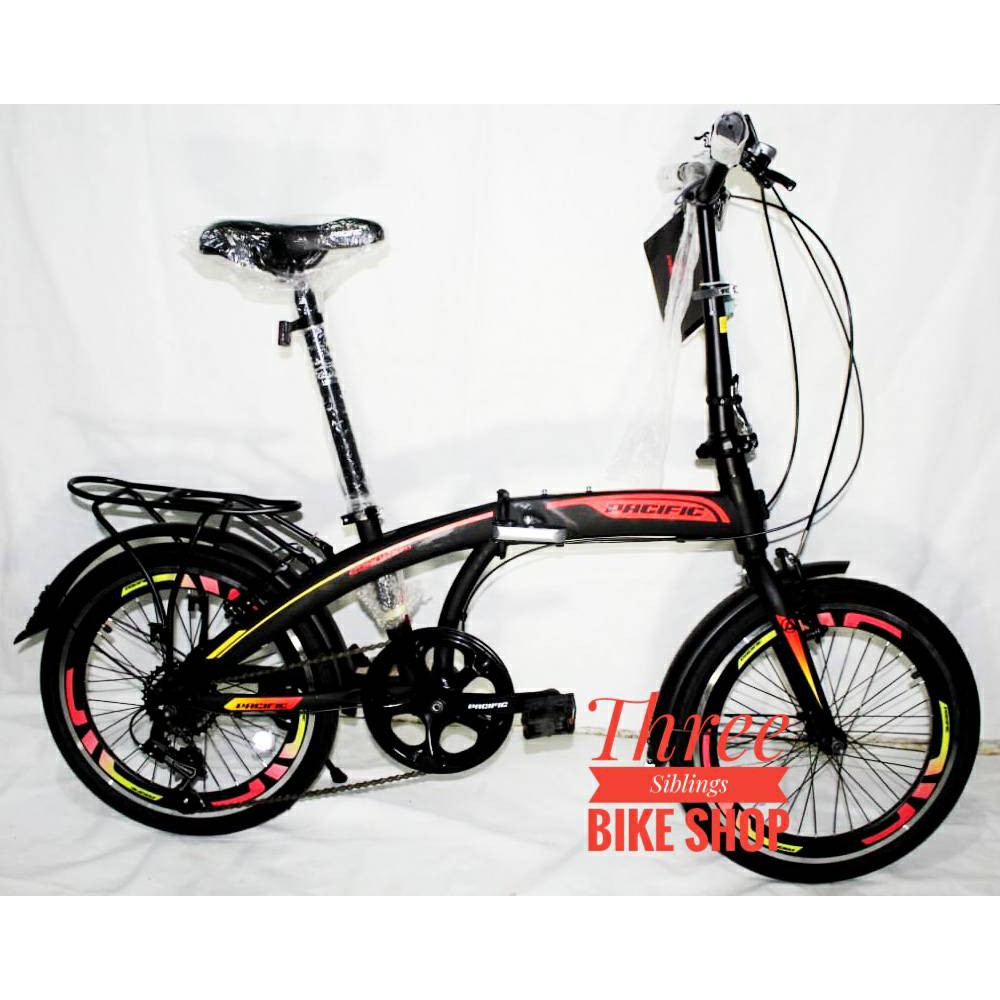 SEPEDA LIPAT PACIFIC 2980 RX 2.0 20 INCH WARNA BLACK ORANGE