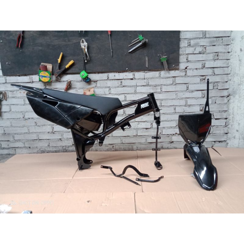 FRAME SETT RANGKA GTX  BODY YZ 85 ( VEGA, JUPITER, FIZ R, SUPRA 110,SUPRA 125, BLADE, SHOGUN, SMASH)