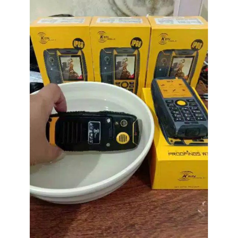 ken mobile w3 pro hp candibar anti air hp murah