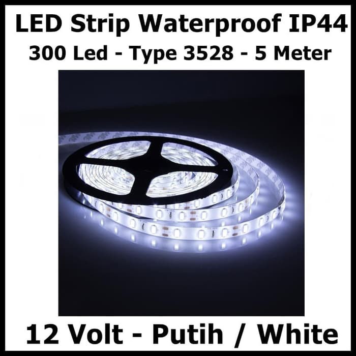 Lampu LED STRIP 3528 SMD 2835 IP44 IP 44 White outdoor ledstrip Putih