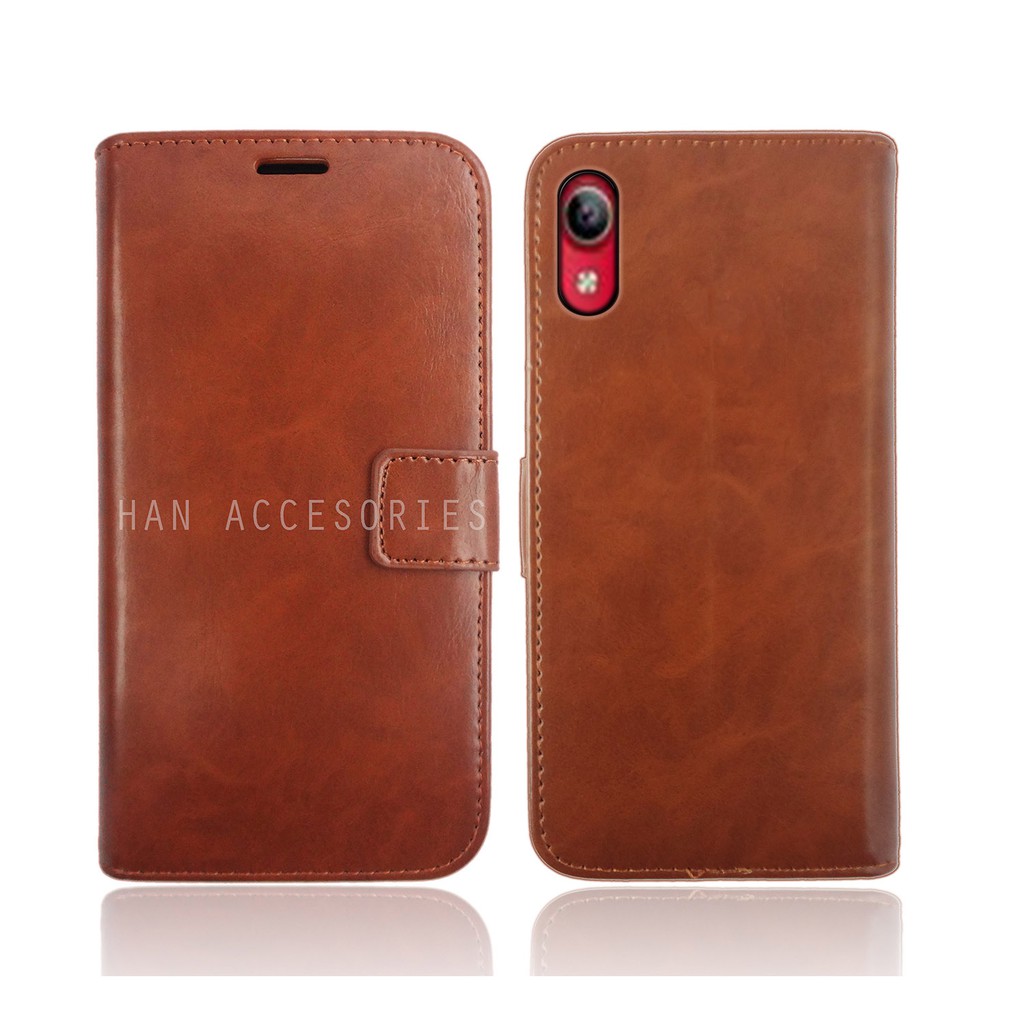 VIVO Y91/Y93/Y95/Y91C Original Fashion Selular Flip Leather Case - Flip Cover