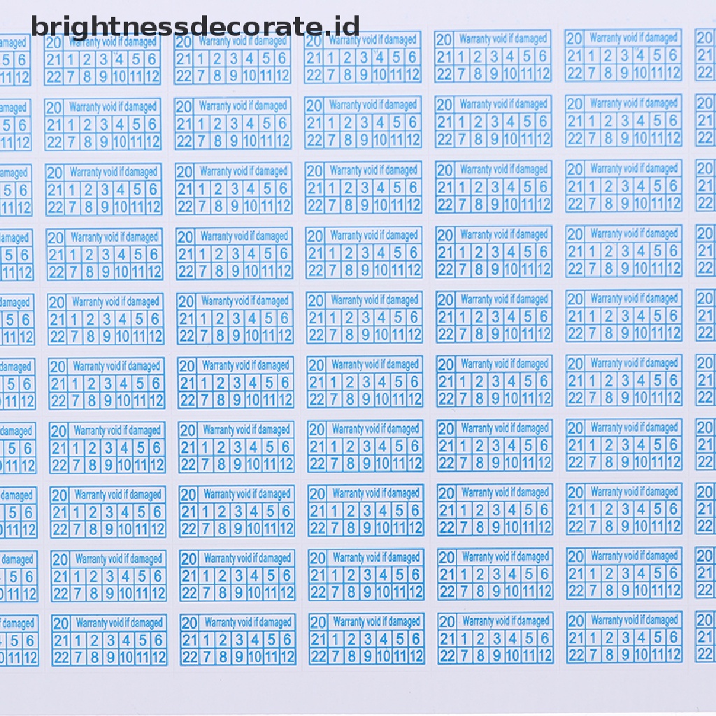 200pcs 2020-2022 Stiker Pelindung Warranty