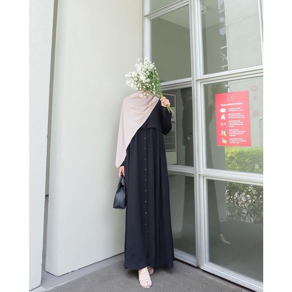 (MSB) GAMIS MAHALINI DAILY FULL KANCING BUSUI DRESS WOLFIS