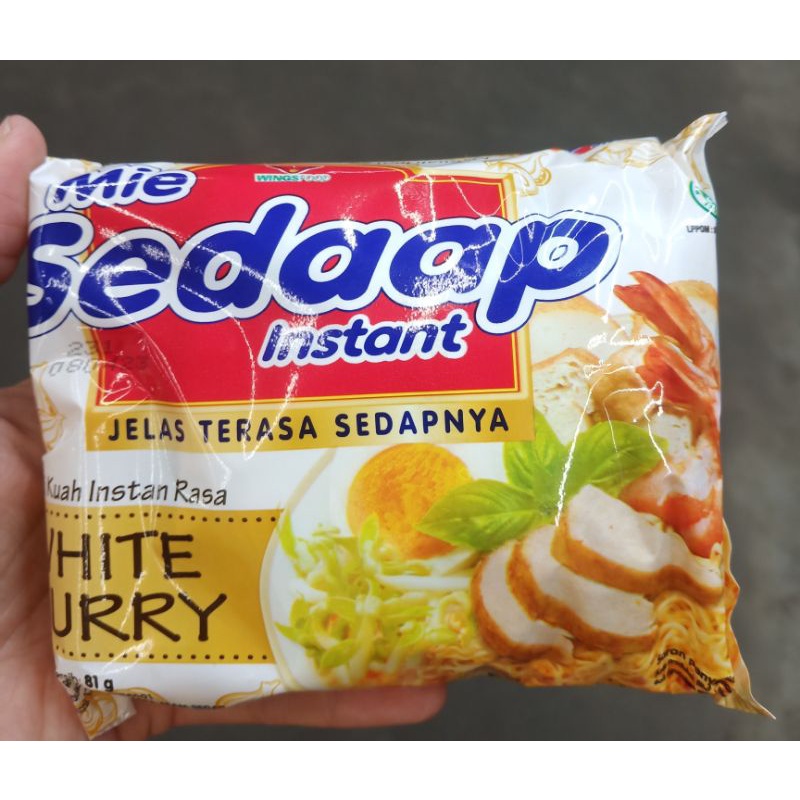 

Mie sedaap instant mi instan kuah rasa white curry