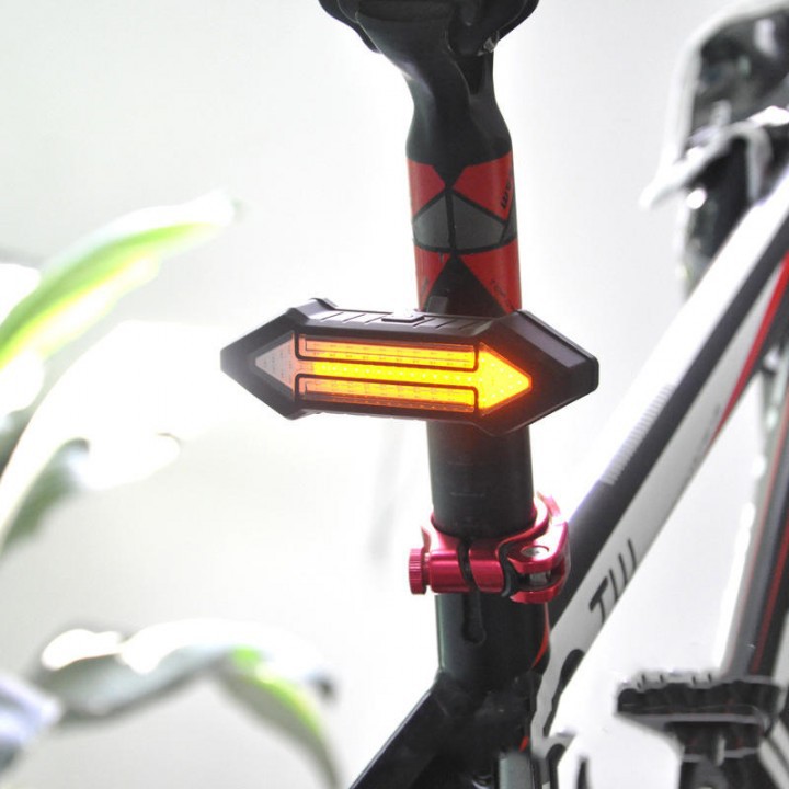 BIKIGHT Intelligent Remote Control Bicyle LED Warning Laser Tail Light