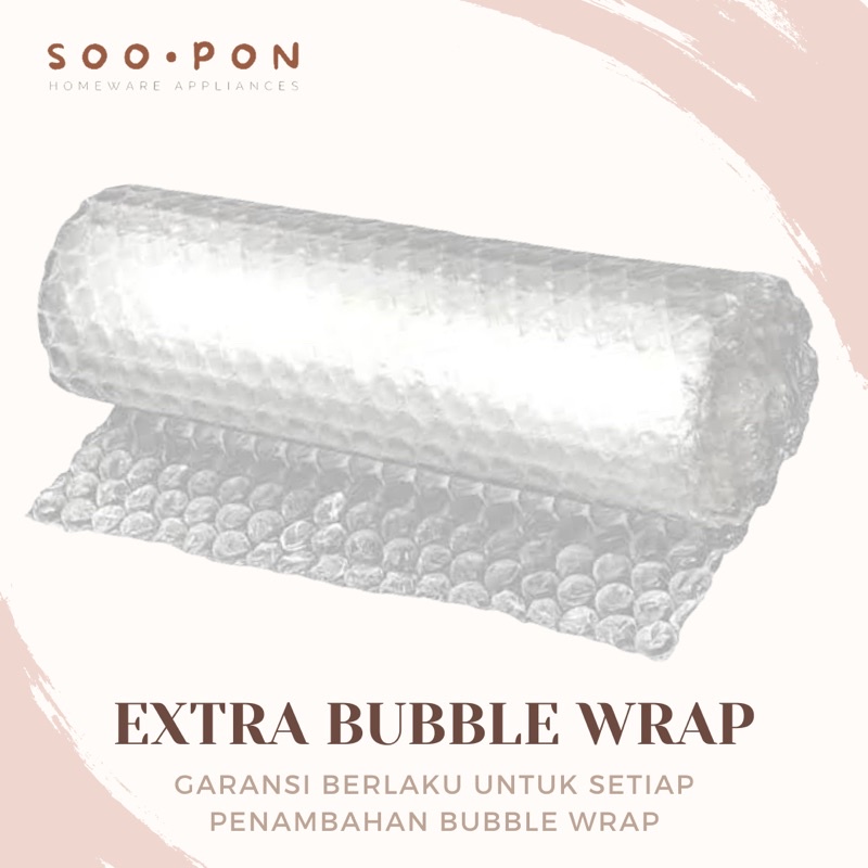 

Tambahan EXTRA BUBBLE wrap packing pecah belah