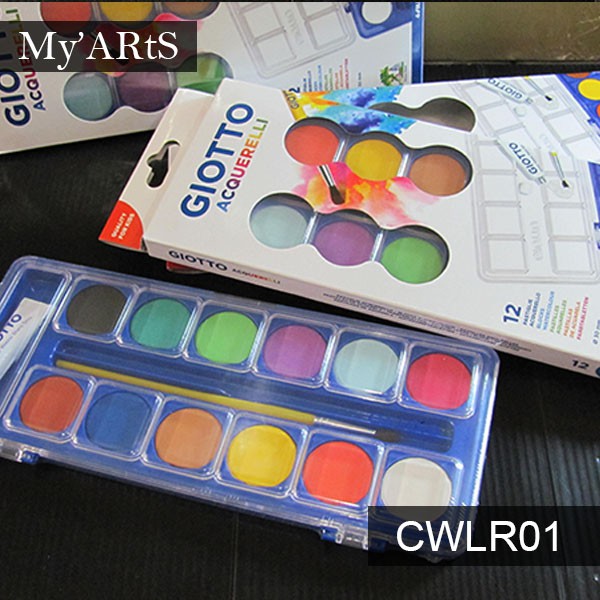 Lyra Giotto  Watercolor  Acquerelli 12 warna cat air 