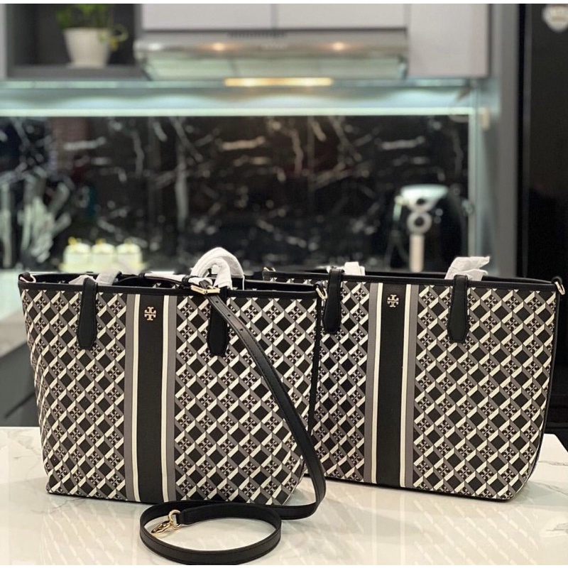 Tas Bag Tory Burch Geologo Mini Tote Zip Top/ Tote bag/ Totebag TB