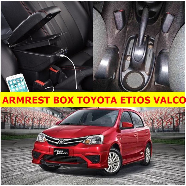 Arm Rest Box Kotak Alas Lengan TOYOTA ETIOS VALCO dual stack 7 Port USB Charger