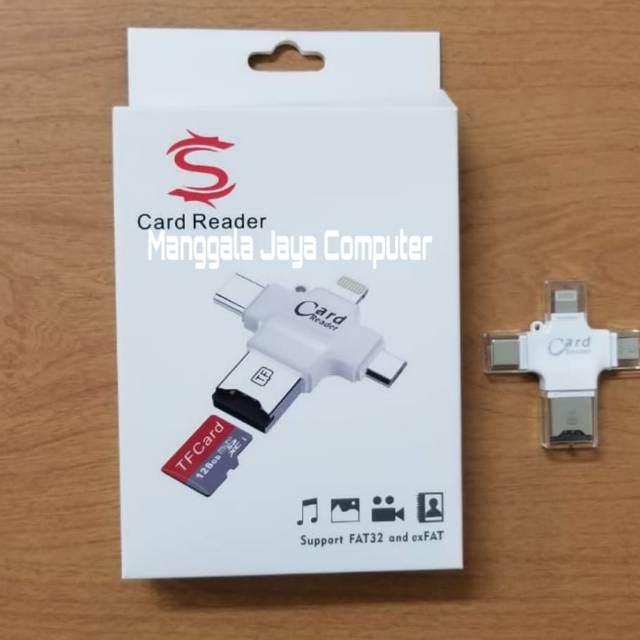 Card Reader OTG 4 in 1 Micro USB Type C iPhone Android