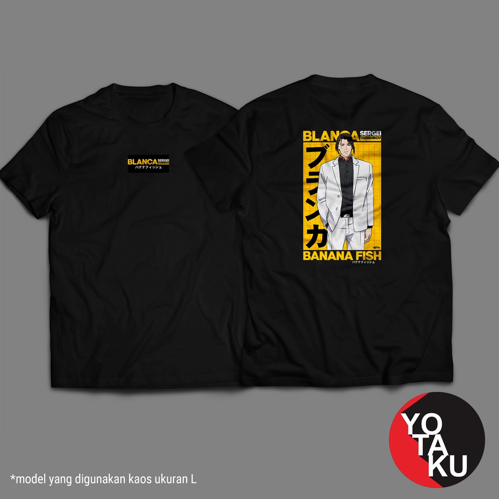 Kaos Anime Banana Fish Lengan Panjang & Pendek Blanca YOTAKUSHOP