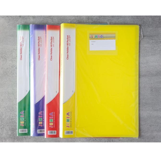 

L&D / MAP CLEAR HOLDER FOLIO JENIA 20 - 40 POCKET POLOS //Hadir@Lagi