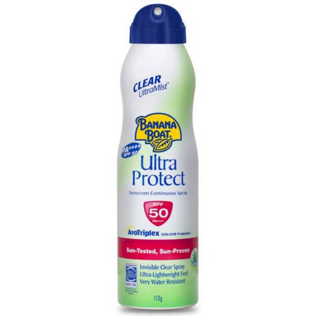 Jual Banana Boat Ultra Protect Ultra Mist Sunscreen Spray Spf 50 170g