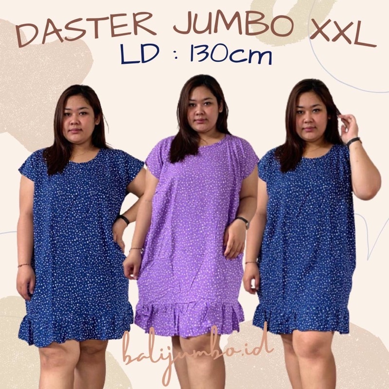 BAJU TIDUR DASTER REMPEL JUMBO XXL LD 130 CM MUAT BB 90-100KG BIG SIZE RAYON BALI ADEM LEMBUT BAJU TIDUR RUMAH MENYUSUI HAMIL BUSUI BUMIL