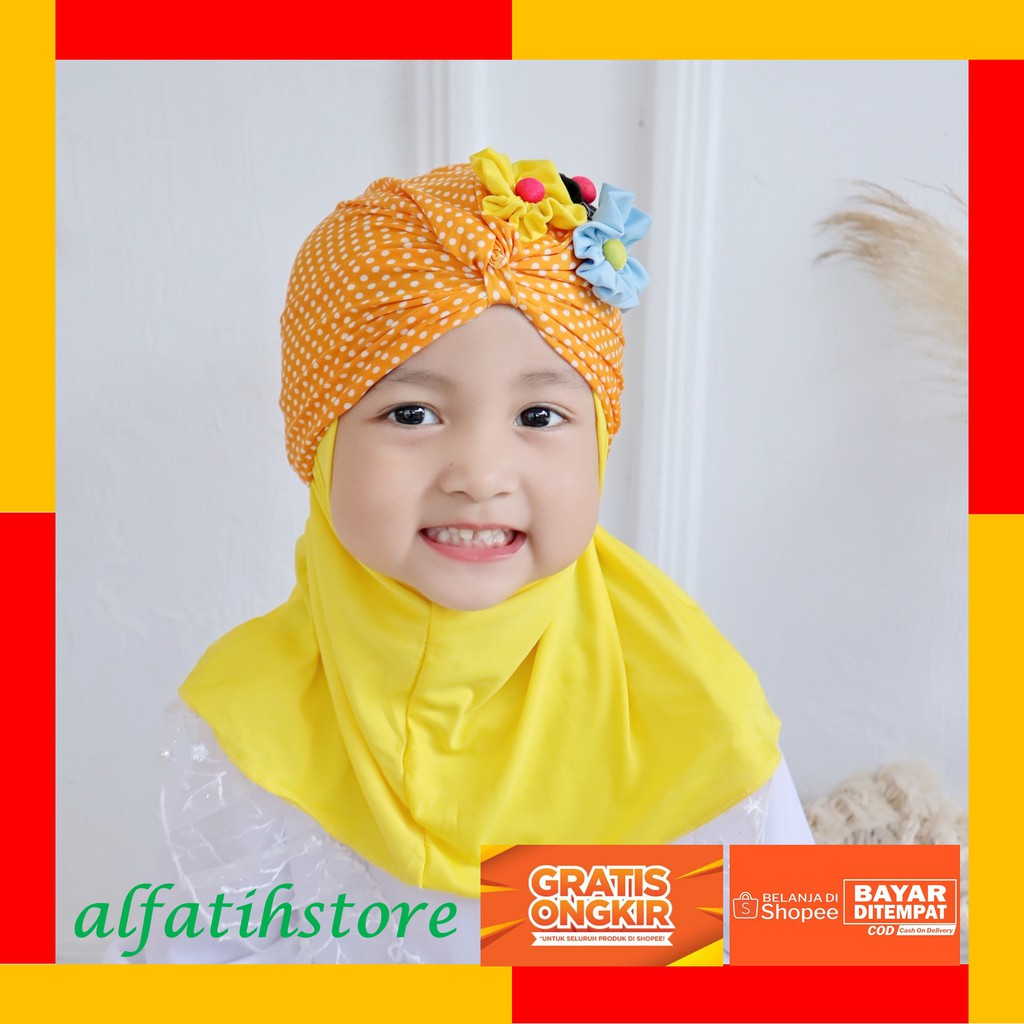 TOP PRODUK JILBAB ANAK TURBAN COMBI / JILBAB ANAK LUCU / HIJAB ANAK MURAH / KERUDUNG ANAK PEREMPUAN KERUDUNG ANAK BAYI PEREMPUAN JILBAB ANAK 2 TAHUN HIJAB ANAK BAYI TERBARU