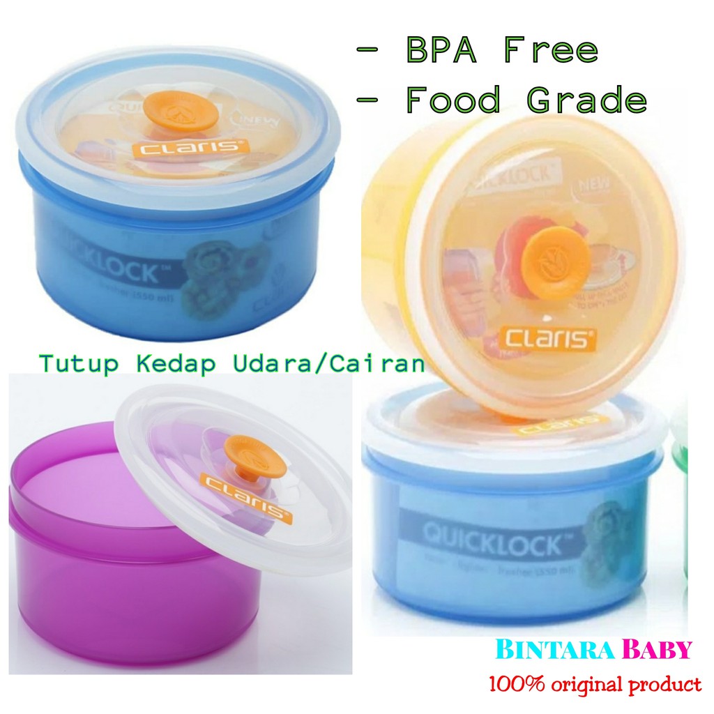 Claris Quicklock Air Tight Container Tempat Penyimpan Makanan