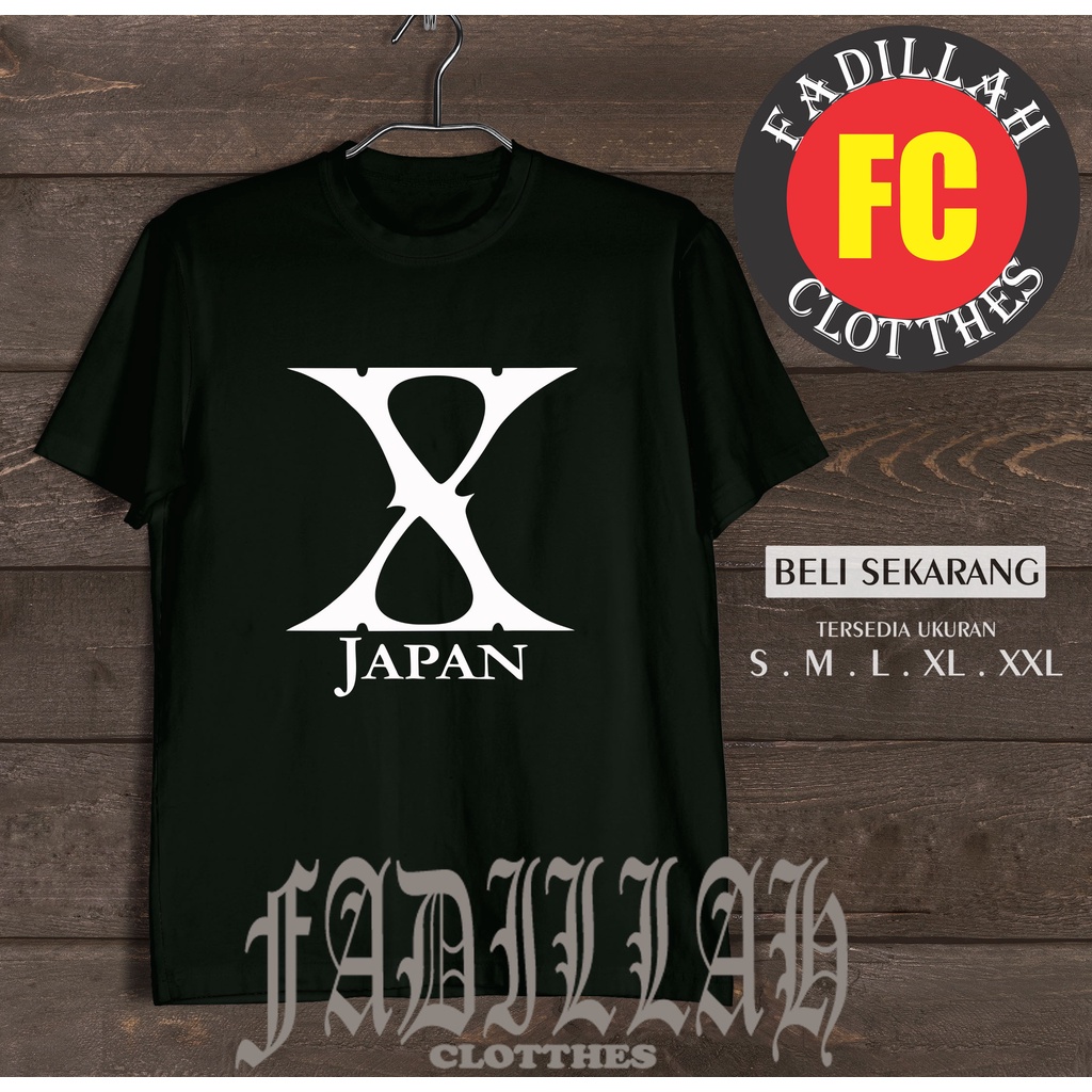 Kaos Baju Band X Japan Logo Kaos Musik