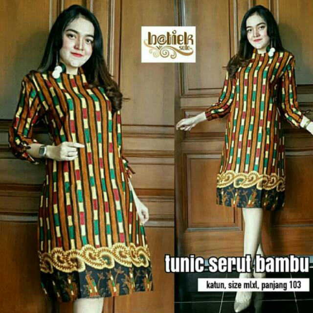 Dress bambu serut