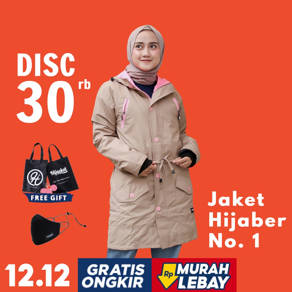 Hijacket Original Montix Jaket Muslimah Hijaket Jaket Parka Jaket Parasut Wanita Muslimah