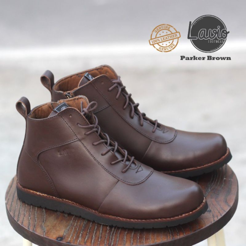 SEPATU BOOTS KLASIK PRIA ORIGINAL LAVIO KULIT SAPI ASLI